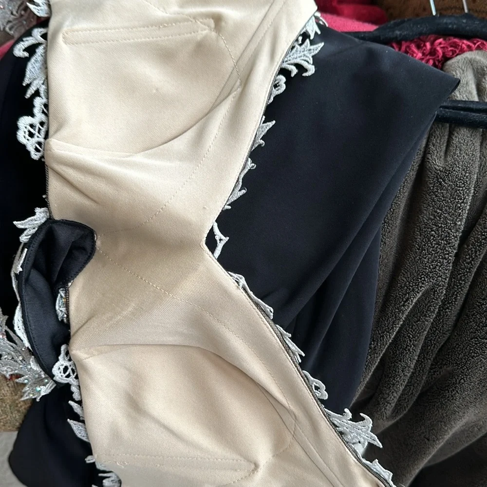 Stunning LaFemme Black & Silver Prom Dress - Picture 14 of 17